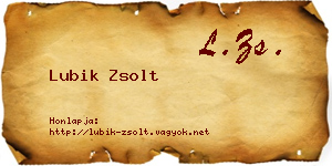 Lubik Zsolt névjegykártya